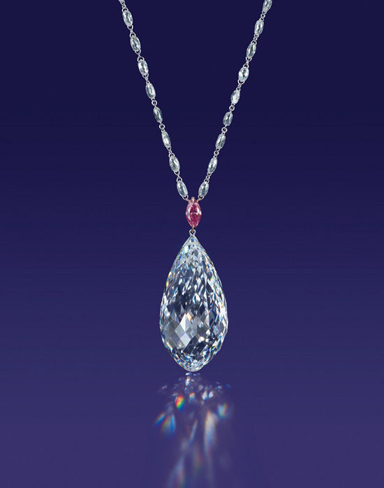 HK_S3218_L1706_75.36ct briolette diamond pendent necklace