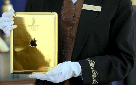 迪拜奢华酒店为客人配黄金iPad