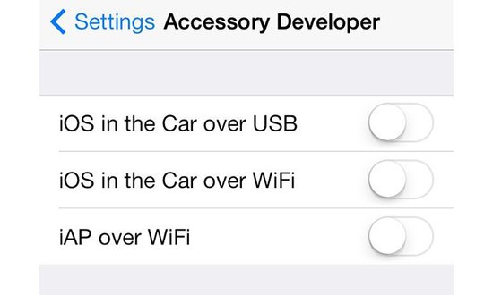 iOS 7测试版：Wi-Fi连接实现车载iOS控件功能